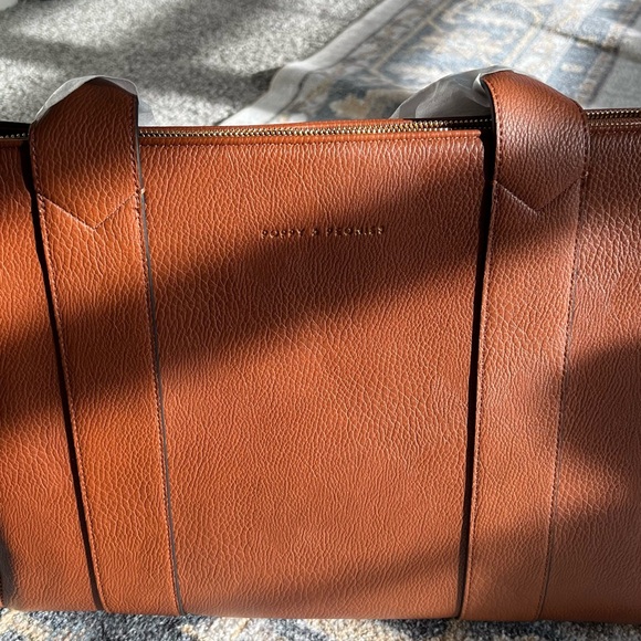 BRAND NEW Elegant Brown Tote Bag | MULTITASKER CHESTNUT from Poppy & Peonies - Picture 8 of 12